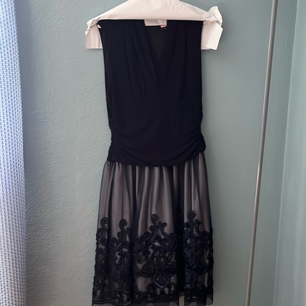 Navy blue cocktail dress